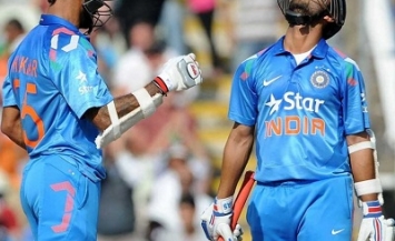 Ajinkya Rahane and Shikhar Dhawan - A match winning partnership of 231 runs