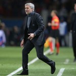 José Mourinho at Parc des Princes last week. 