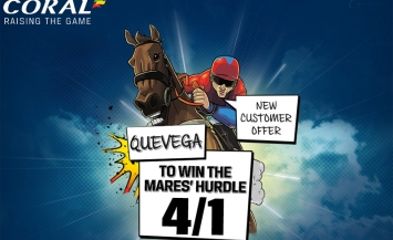 Cheltenham Festival Quevega 4/1 to-win-the OLBG Mares Hurdle Coral