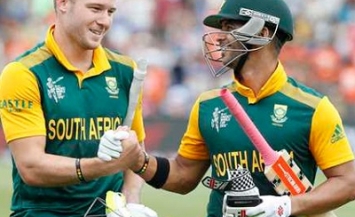 David Miller and Jean-Paul Duminy - Individual tons with 256 runs partnership vs. Zimbabwe