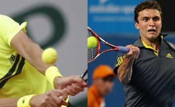 Milos Raonic vs Gilles Simon. Canadian horse-power versus French efficiency. 