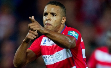 Youssef El Arabi, the man who netted a hat-trick against Málaga last November.