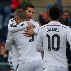 Will Ronaldo and James be able to help Real to overcome Córdoba next weekend?