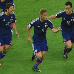 Will Honda led his team to  victory against Greece?