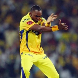 Dwayne Bravo Highest wicket taker of the event so far