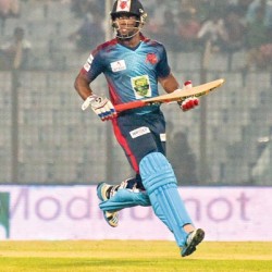 Evin Lewis Maiden ton of the event