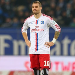 Hamburg forward Pierre Michel Lasogga