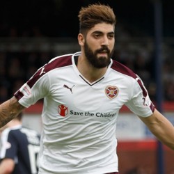 Hearts hit man Delgado Lloria looks to continue his form against Hamilton