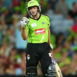 Michael Hussey Unbeaten 80 off 59 mere balls for Sydney Thunder