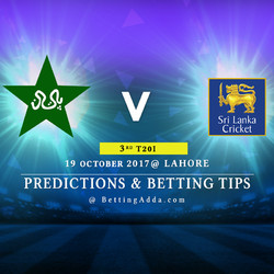 Pakistan v Sri Lanka 3rd T20I 29 October 2017 Lahore Predictions Betting Tips