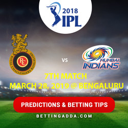 Royal Challengers Bangalore vs Mumbai Indians 7th Match Prediction Betting Tips Preview