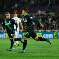 Stoke Citys Bojan and Xherdan Shaqiri